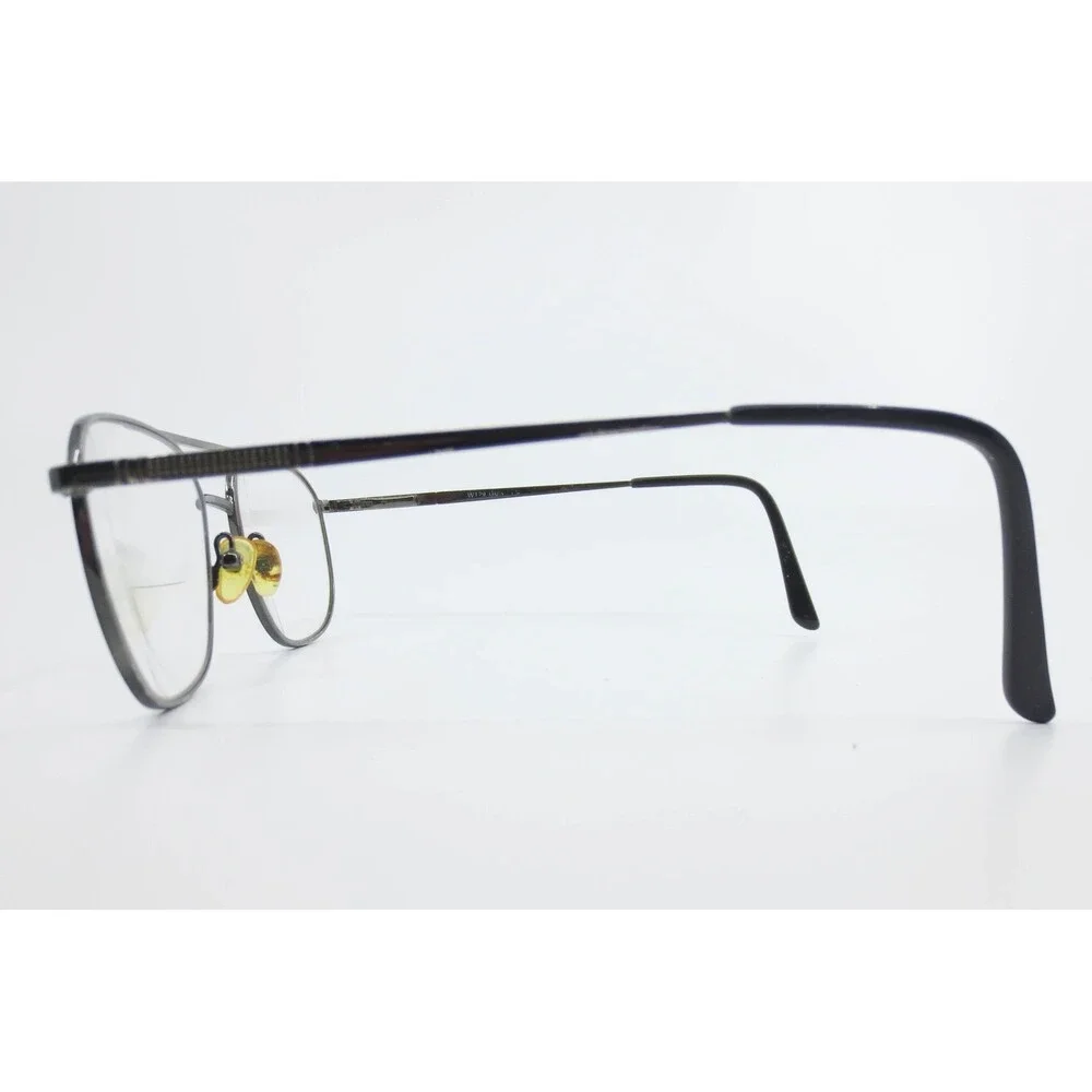 Wrangler Aviator Eyeglasses Gunmetal Double Bridge Metal Frames W129 GUN 57-19